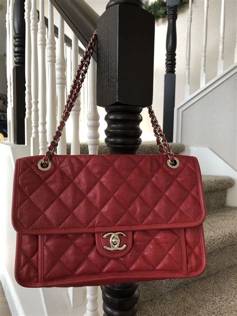 cherry red chanel bag|vintage chanel bag red.